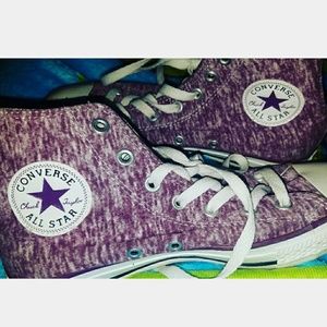 High Top Converse - Purple
